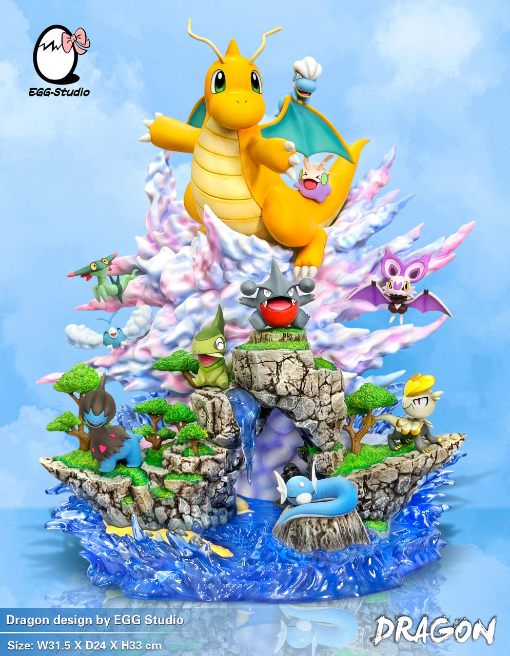 [PRE ORDER] Pokemon - Egg Studio - Dragon Group With Dragonite (Price does not include shipping - Please Read Description)