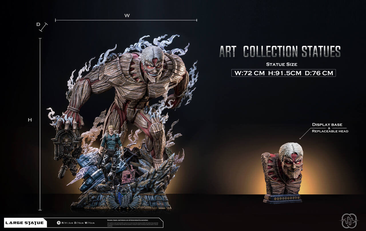 [PRE ORDER] Attack On Titan - Hertz Studio - The Armored Titan & Reiner (Price does not include shipping - Please Read Description)