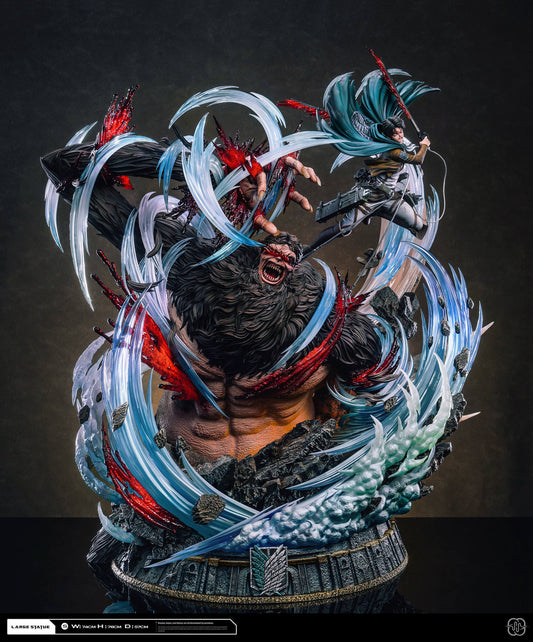 [PRE ORDER] Attack On Titan - Hertz Studio - Levi Vs Beast Titan (Price does not include shipping - Please Read Description)