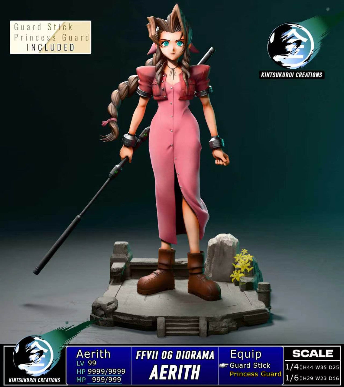 [PRE ORDER] Final Fantasy - Kintsukuroi Creations Studio - Final Fantasy 7 Tifa/ Aerith/Cloud OG (Price does not include shipping - Please Read Description)