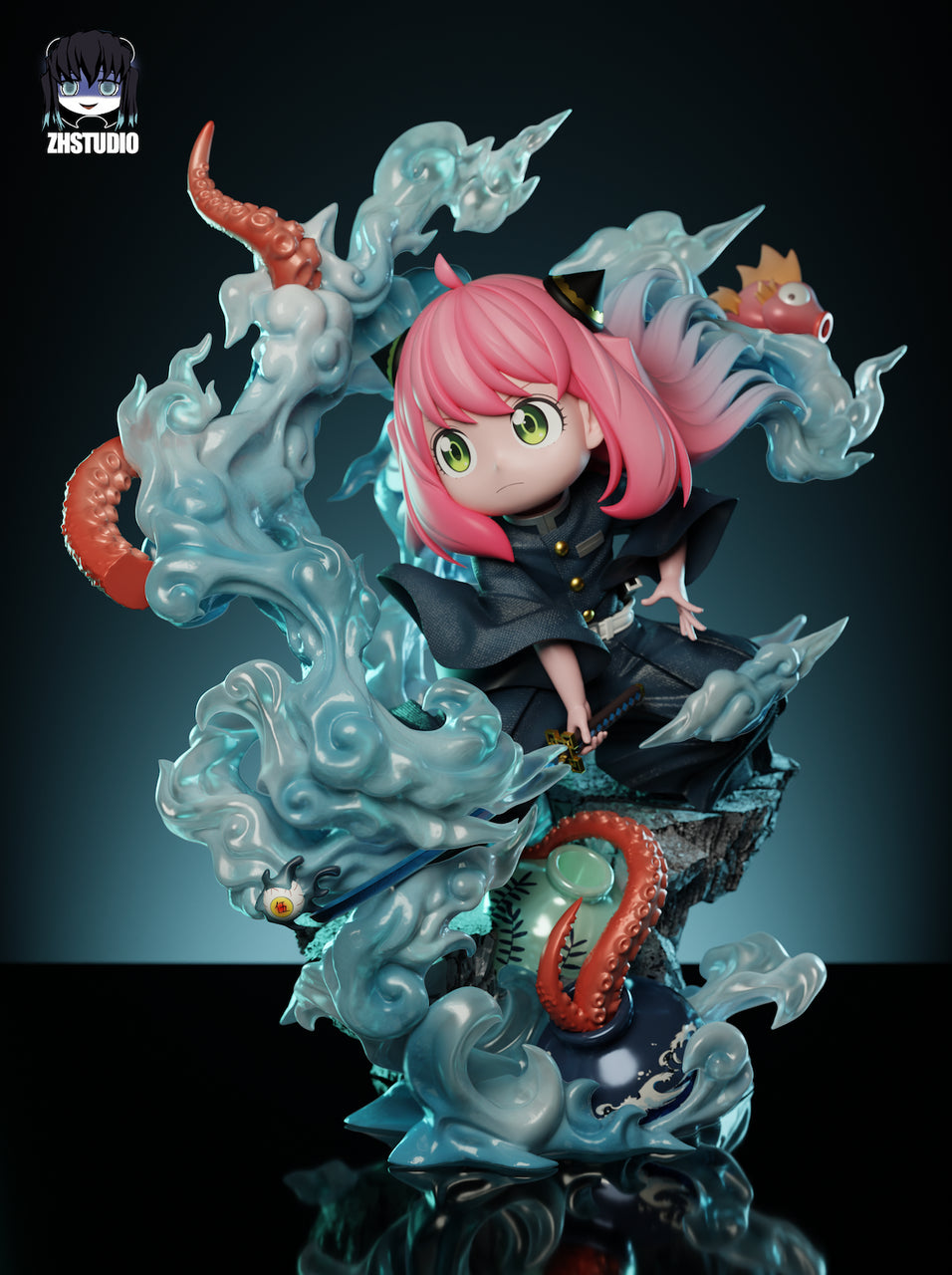 [PRE ORDER] Spy X Family X Demon Slayer - ZH Studio - Anya cos Tokitou Muichirou (Price does not include shipping - Please Read Description)