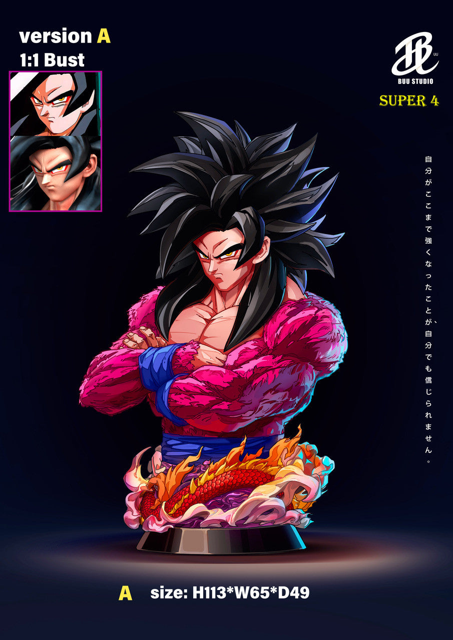 [PRE ORDER] Dragon Ball - Buu Studio - SSJ4 Goku 1/1 Scale Bust (Price does not include shipping - Please Read Description)