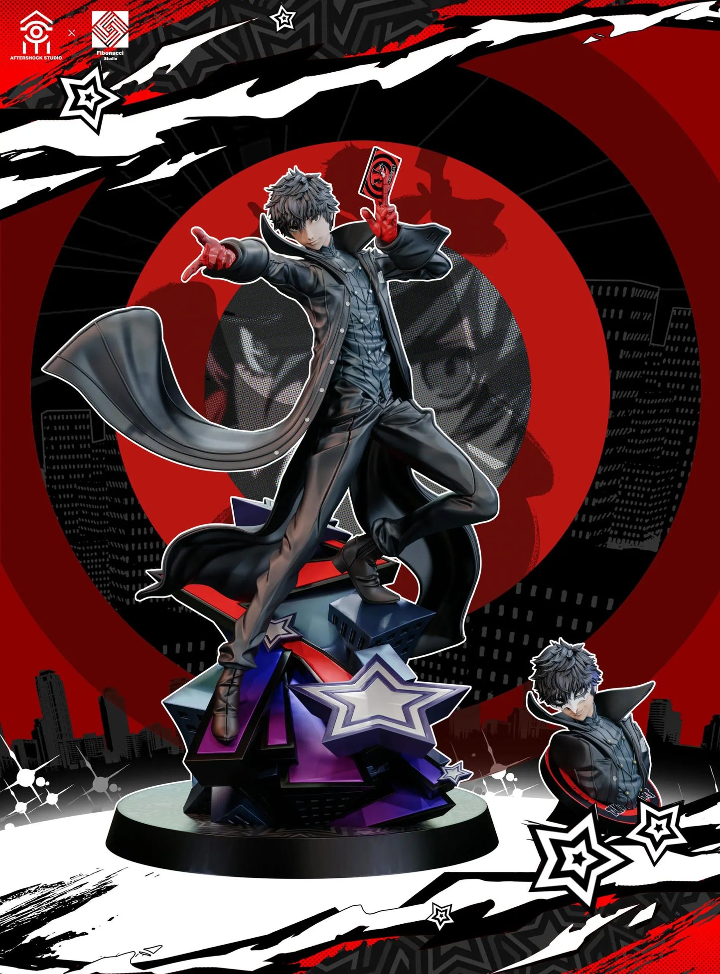 [PRE ORDER] Persona - Aftershock Studio & Fibonacci Studio - Persona 5 Royal Ren Amamiya Joker & Arsène (Price does not include shipping - Please Read Description)