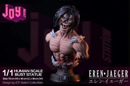 Attack On Titan - Joy Studio - Attack Titan Bust 1/1 Human Scale (Price Does Not Include Shipping - Please Read Description)