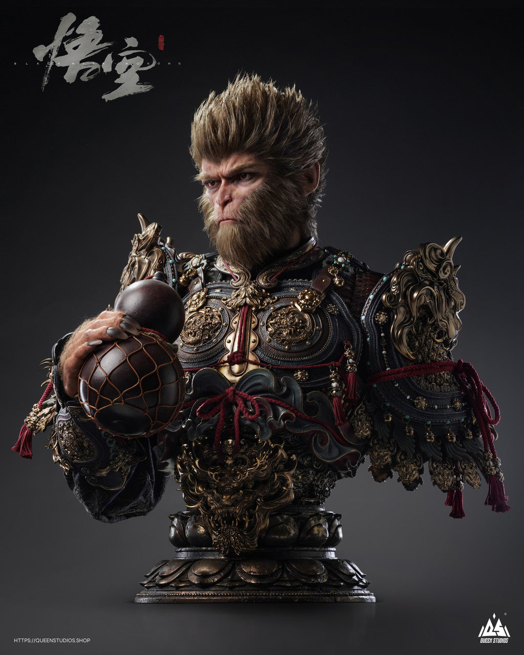 [PRE ORDER] Black Myth WuKong LICENSED - Queen Studios - Wukong 1/1 Bust (Price does not include shipping - Please Read Description)