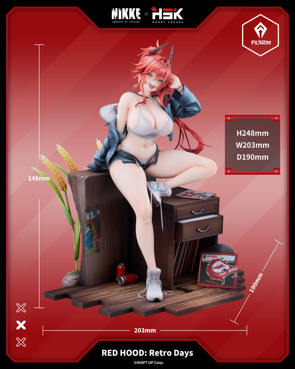 [PRE ORDER] Goddess of Victory: Nikke - Hobby Sakura Studio - Red Hood PVC Figure Licensed (Price does not include shipping - Please Read Description)