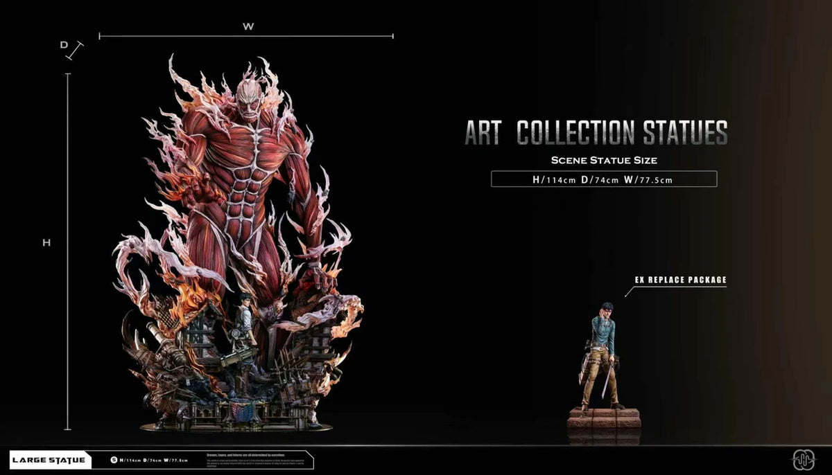 [PRE ORDER] Attack On Titan - Hertz Studio - Bertholdt Hoover & Colossal Titan (Price does not include shipping - Please Read Description)