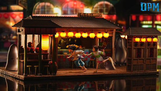 [PRE ORDER] Studio Ghibli - OPM Studio - Chihiro Ogino & Haku running with LED (Price does not include shipping - Please Read Description)