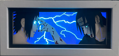[MADE TO ORDER]Naruto - Itachi & Sasuke Light Box (Shipping Calculated At Checkout)