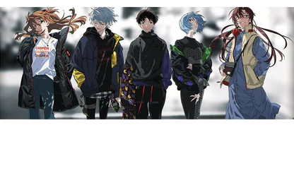 Neon Genesis Evangelion - Neon Genesis Evangelion Cast Style 1 Mousepad