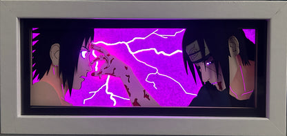 [MADE TO ORDER]Naruto - Itachi & Sasuke Light Box (Shipping Calculated At Checkout)