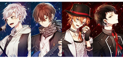 Bungo Stray Dogs - Bungo Stray Dogs Cast Style 5 Mousepad