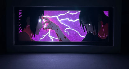 [MADE TO ORDER]Naruto - Itachi & Sasuke Light Box (Shipping Calculated At Checkout)