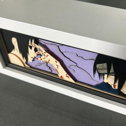 [MADE TO ORDER]Naruto - Itachi & Sasuke Light Box (Shipping Calculated At Checkout)