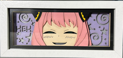 [MADE TO ORDER]Spy x Family - Anya Smug Light Box (Shipping Calculated At Checkout)