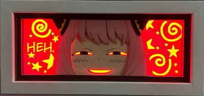 [MADE TO ORDER]Spy x Family - Anya Smug Light Box (Shipping Calculated At Checkout)