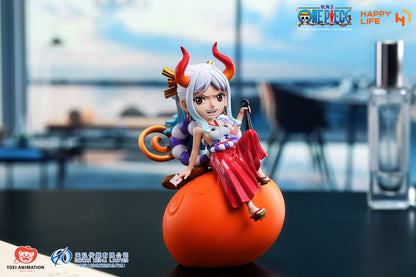 [US STOCK] One Piece - Happy Life Studio - Nika Luffy, Ace, Chopper, Nico Robin Voice-Activated PVC Devil Fruit Night Lamps
