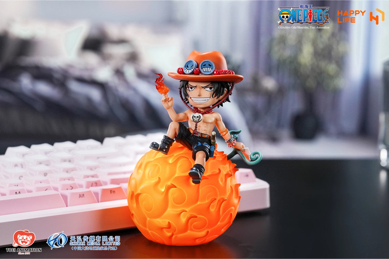 [US STOCK] One Piece - Happy Life Studio - Nika Luffy, Ace, Chopper, Nico Robin Voice-Activated PVC Lamps