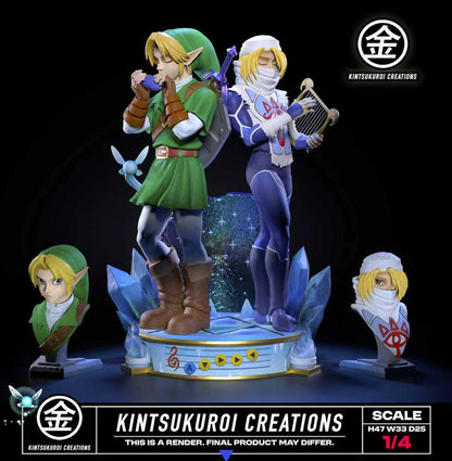 [PRE ORDER] The Legend of Zelda - Kintsukuroi Creations Studio - Link And Sheik (Price does not include shipping - Please Read Description)
