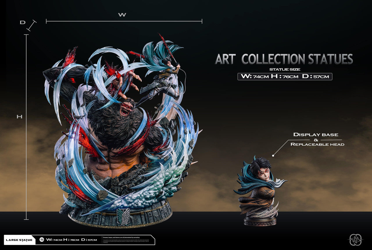 [PRE ORDER] Attack On Titan - Hertz Studio - Levi Vs Beast Titan (Price does not include shipping - Please Read Description)