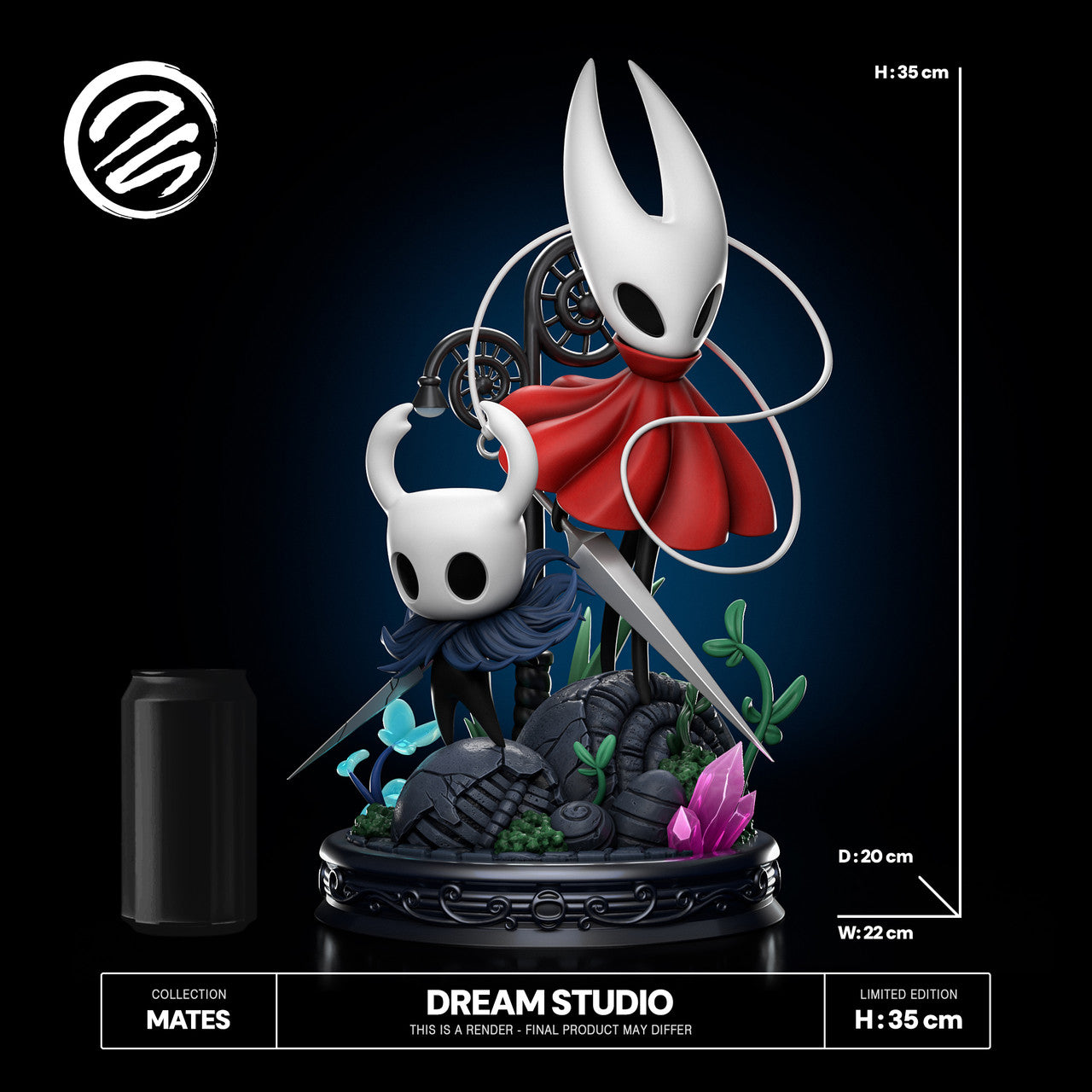 [PRE ORDER] Hollow Knight: Silksong - Dream Studio - Hollow Knight and Hornet (Price does not include shipping - Please Read Description)