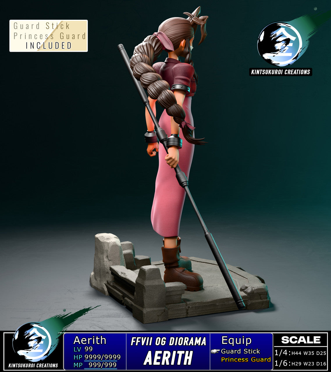 [PRE ORDER] Final Fantasy - Kintsukuroi Creations Studio - Final Fantasy 7 Tifa/ Aerith/Cloud OG (Price does not include shipping - Please Read Description)
