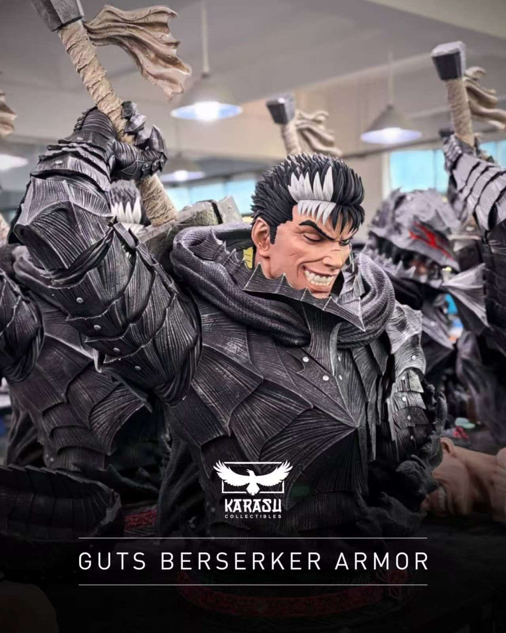 [OVERSEAS STOCK] Berserk - Karasu Vlad Collectibles Studio - Guts 1/1 Life Size Bust (Price does not include shipping - Please Read Description)