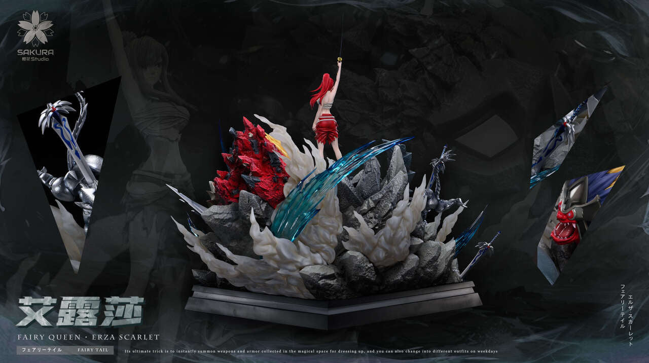 [PRE ORDER] Fairy Tail - Sakura Studio - Erza Scarlet (Price does not include shipping - Please Read Description)