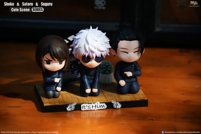 [PRE ORDER] Jujutsu Kaisen - Real Creations Studio - Chibi Ieiri Shoko & Gojo Satoru & Geto Suguru (Price does not include shipping - Please Read Description)