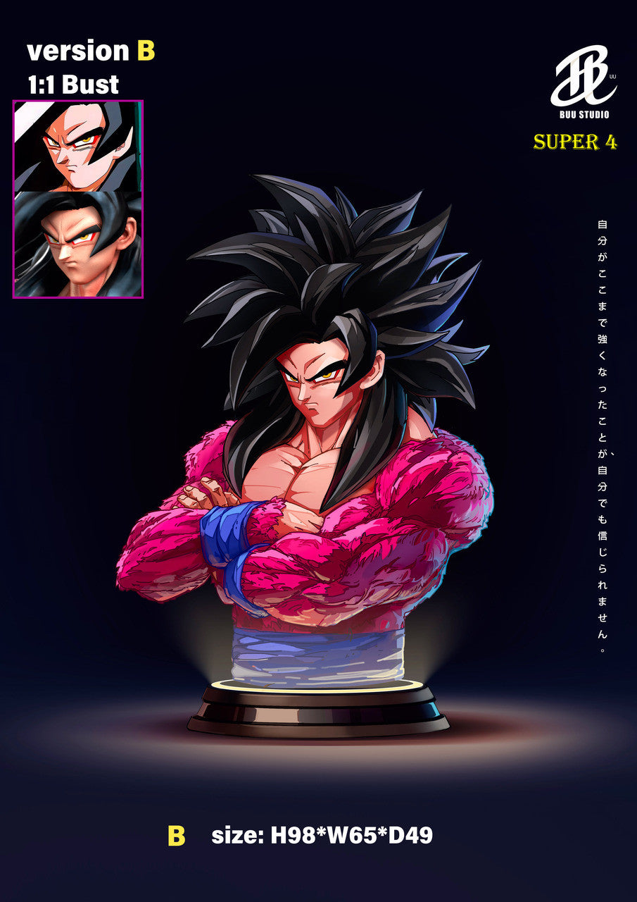 [PRE ORDER] Dragon Ball - Buu Studio - SSJ4 Goku 1/1 Scale Bust (Price does not include shipping - Please Read Description)