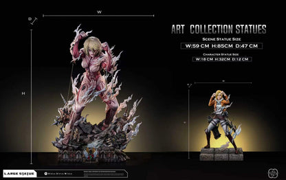 [PRE ORDER] Attack On Titan - Hertz Studio - Annie Leonhart & Female Titan (Price does not include shipping - Please Read Description)