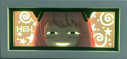 [MADE TO ORDER]Spy x Family - Anya Smug Light Box (Shipping Calculated At Checkout)