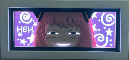 [MADE TO ORDER]Spy x Family - Anya Smug Light Box (Shipping Calculated At Checkout)