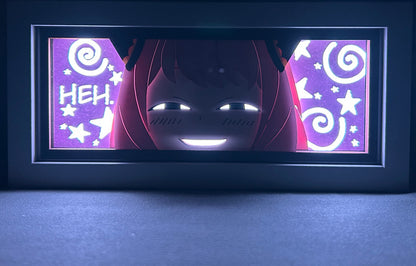 [MADE TO ORDER]Spy x Family - Anya Smug Light Box (Shipping Calculated At Checkout)