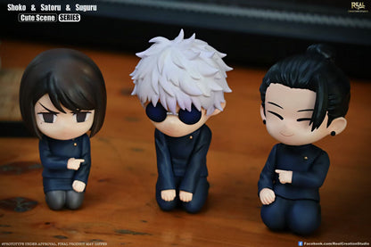 [PRE ORDER] Jujutsu Kaisen - Real Creations Studio - Chibi Ieiri Shoko & Gojo Satoru & Geto Suguru (Price does not include shipping - Please Read Description)