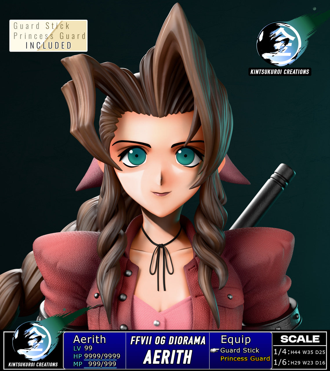 [PRE ORDER] Final Fantasy - Kintsukuroi Creations Studio - Final Fantasy 7 Tifa/ Aerith/Cloud OG (Price does not include shipping - Please Read Description)