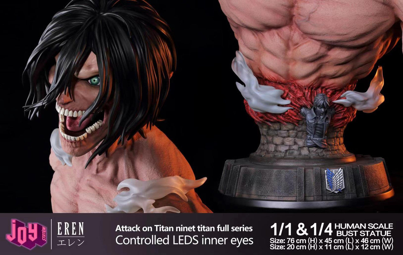 Attack On Titan - Joy Studio - Attack Titan Bust 1/1 Human Scale (Price Does Not Include Shipping - Please Read Description)