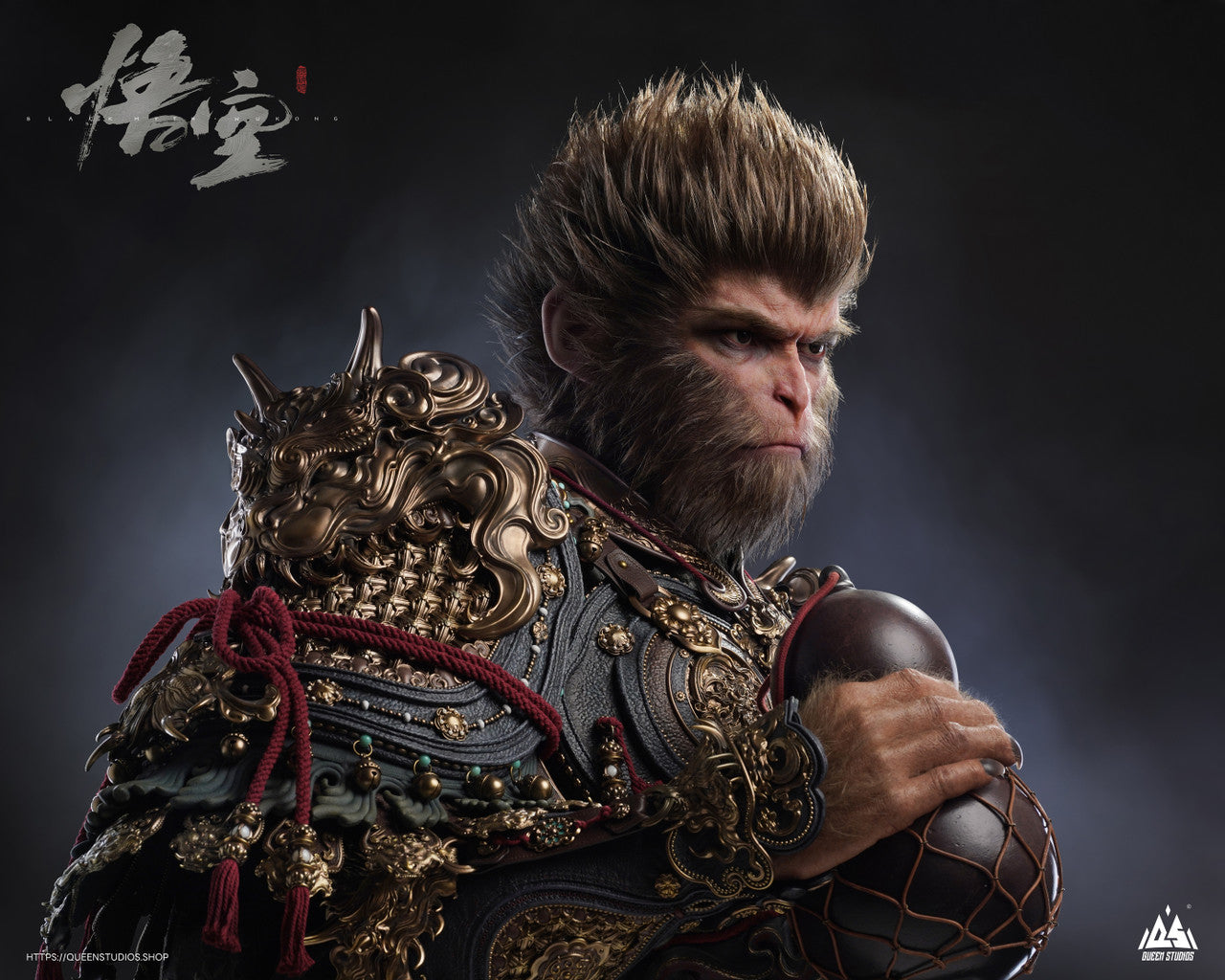 [PRE ORDER] Black Myth WuKong LICENSED - Queen Studios - Wukong 1/1 Bust (Price does not include shipping - Please Read Description)