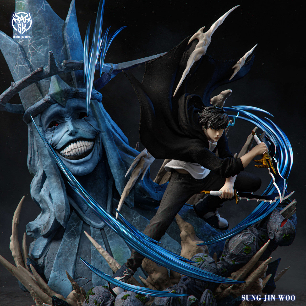 [PRE ORDER] Solo Leveling - Mask Studio - Sung Jin Woo Vs The Divine Boss (Price does not include shipping - Please Read Description)