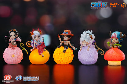 [US STOCK] One Piece - Happy Life Studio - Nika Luffy, Ace, Chopper, Nico Robin Voice-Activated PVC Lamps