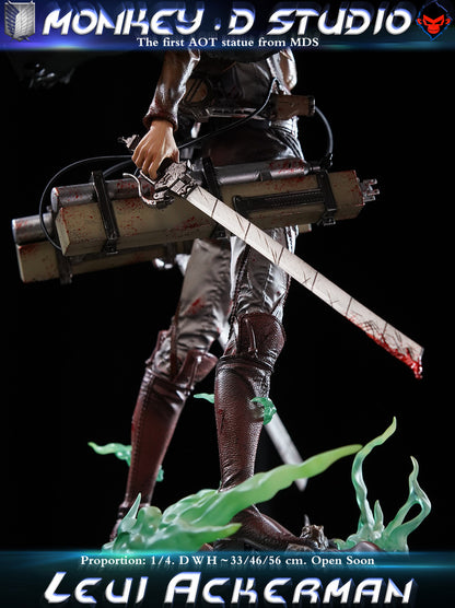 [PRE ORDER] Attack On Titan - Monkey D Studio - Levi Ackerman (Price does not include shipping - Please Read Description)