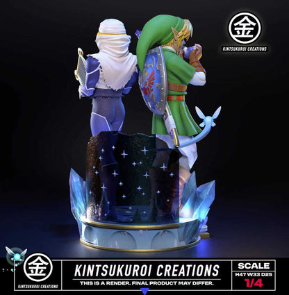 [PRE ORDER] The Legend of Zelda - Kintsukuroi Creations Studio - Link And Sheik (Price does not include shipping - Please Read Description)