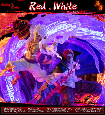 [IN STOCK] One Piece - Monkey D Studio - Nika Luffy and Shanks (Price Does Not Include Shipping - Please Read Description)