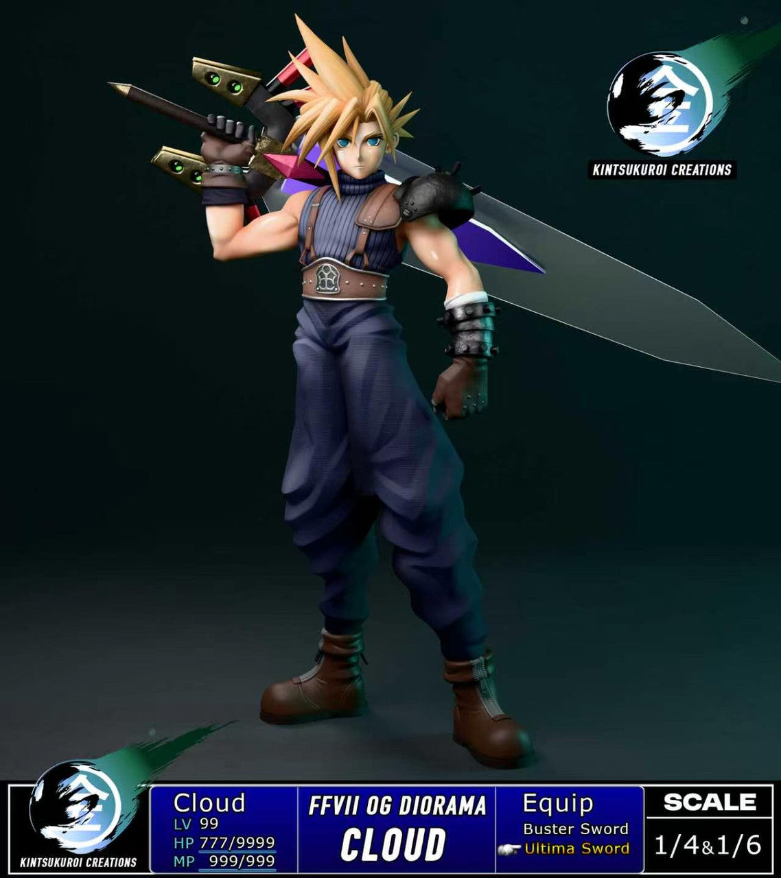 [PRE ORDER] Final Fantasy - Kintsukuroi Creations Studio - Final Fantasy 7 Full Diorama (Price does not include shipping - Please Read Description)