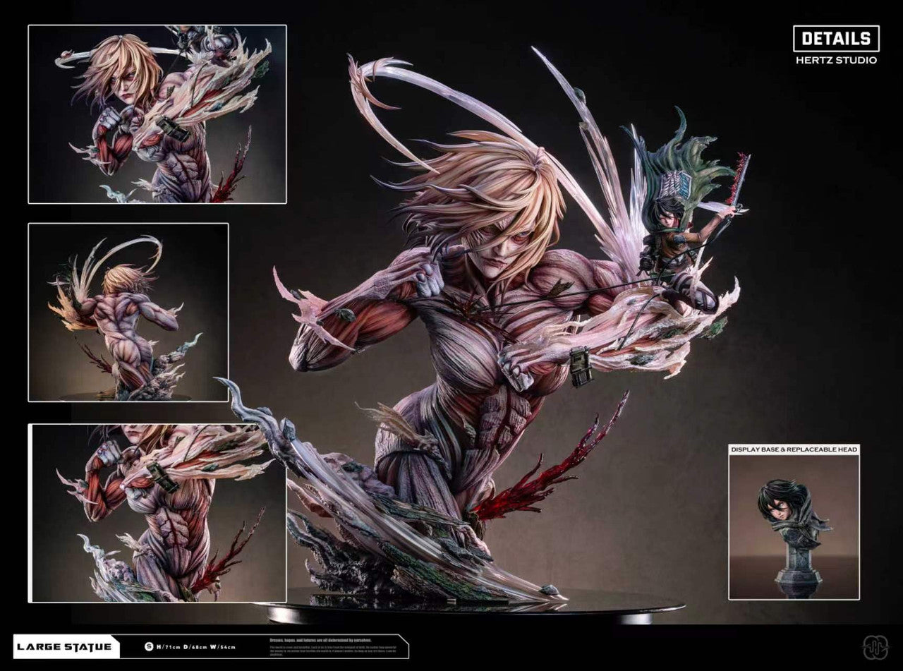 PRE ORDER] Attack On Titan - Hertz Studio - Attack Titan & Female
