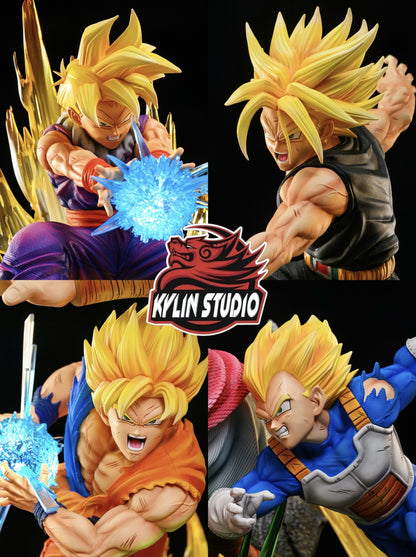 [PRE ORDER] Dragon Ball - Kylin Studio - Broly Vs Gohan, Goku, Vegeta & Trunks (Price does not include shipping - Please Read Description)