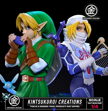 [PRE ORDER] The Legend of Zelda - Kintsukuroi Creations Studio - Link And Sheik (Price does not include shipping - Please Read Description)