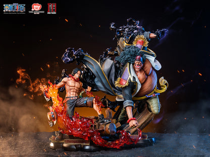 [IN STOCK] One Piece - Jimei Palace Studio - Ace vs Blackbeard 1/6 (Price Does Not Include Shipping - Please Read Description)