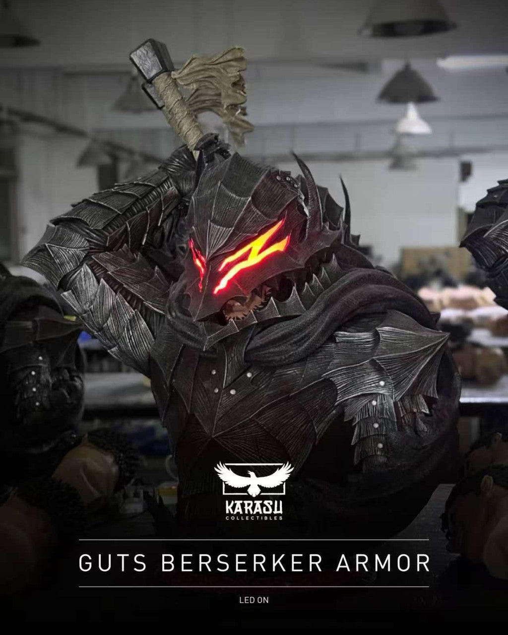 [OVERSEAS STOCK] Berserk - Karasu Vlad Collectibles Studio - Guts 1/1 Life Size Bust (Price does not include shipping - Please Read Description)