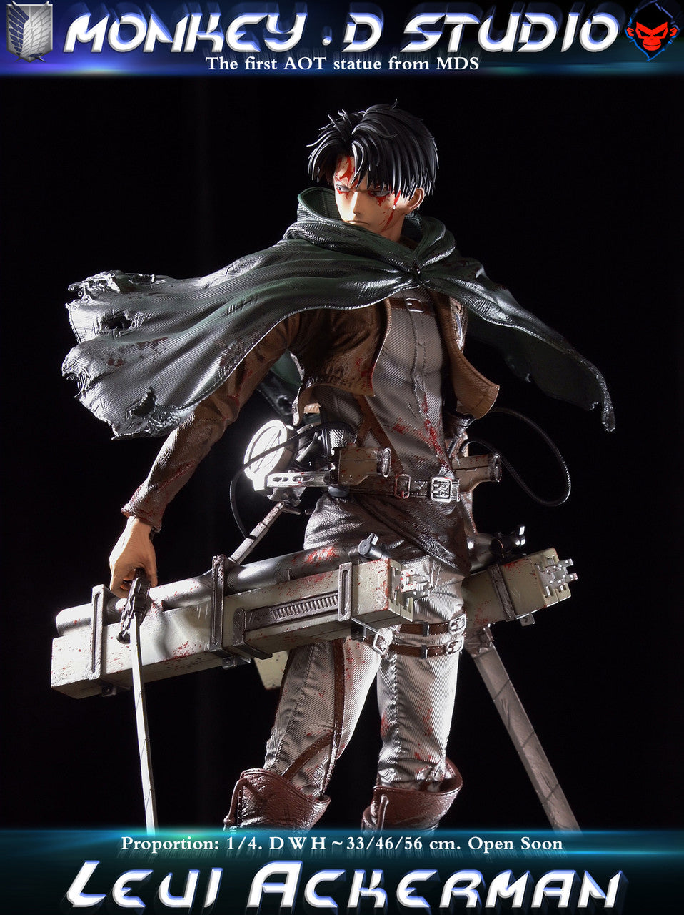 [PRE ORDER] Attack On Titan - Monkey D Studio - Levi Ackerman (Price does not include shipping - Please Read Description)